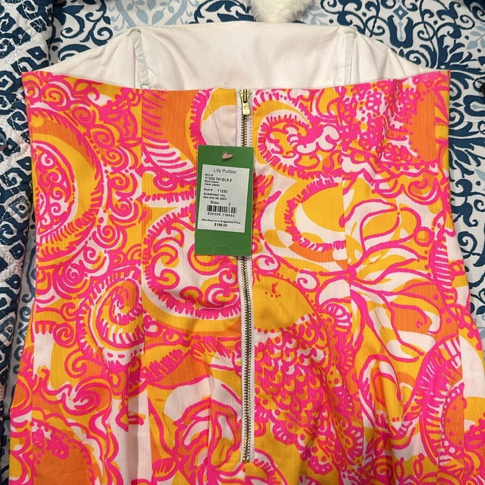 Lilly Pulitzer strapless dress new with tags - Picture 2 of 2